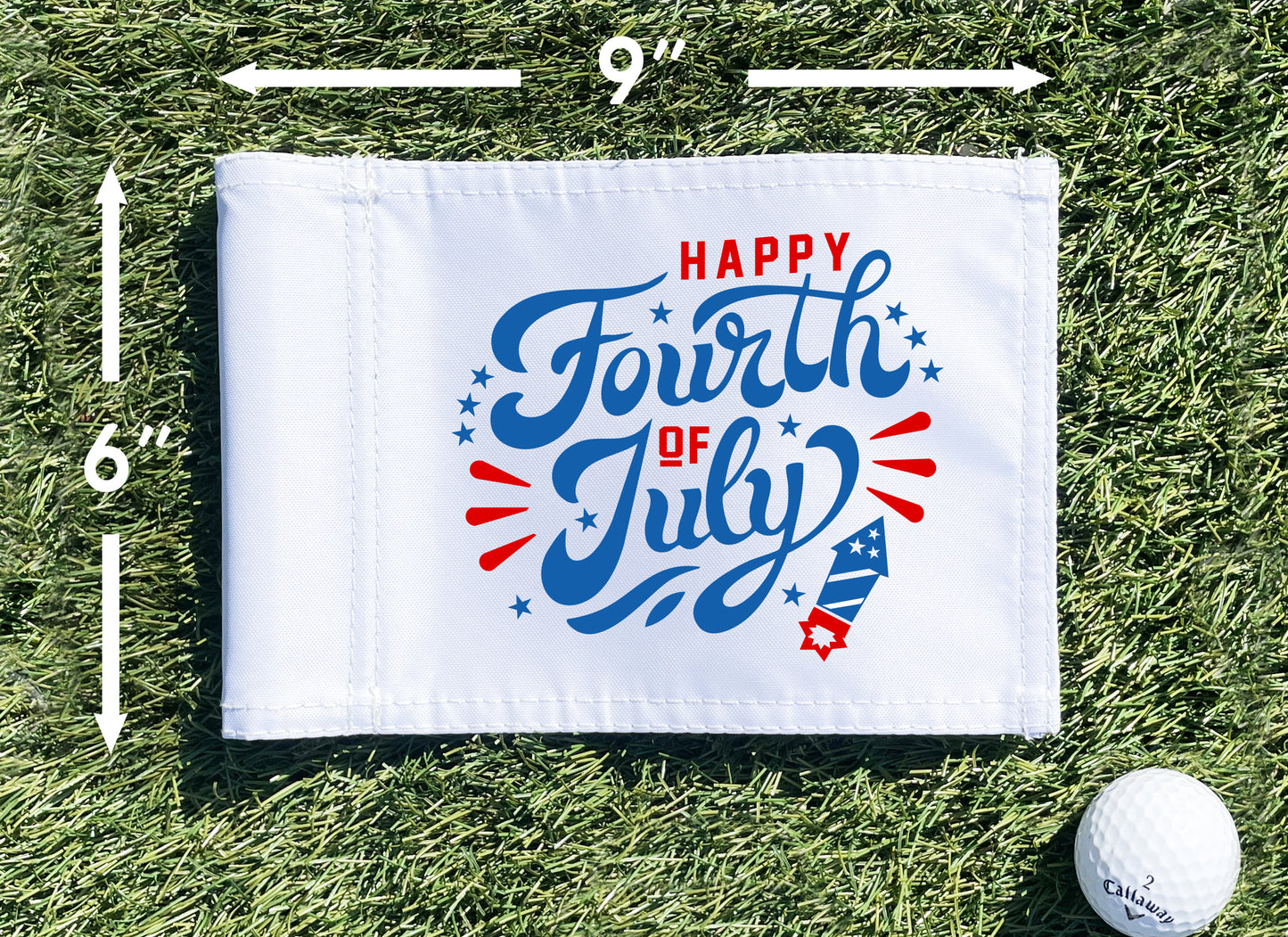 Mini Flag / 4th of July - 6" x 9"