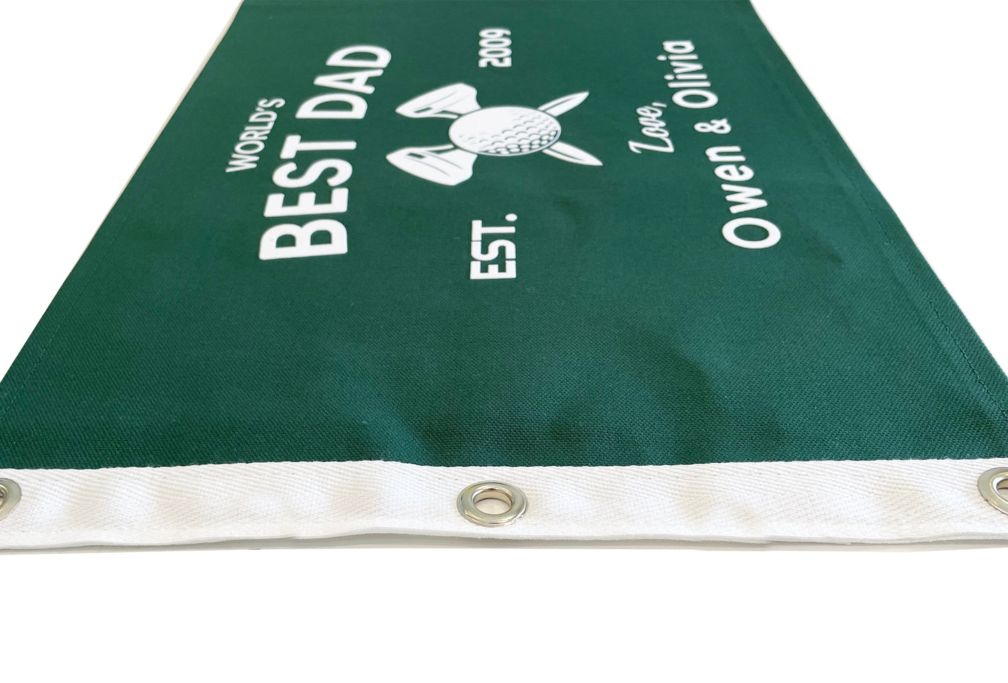 Large Canvas Flag / Custom Hole-In-One - 12" x 18"
