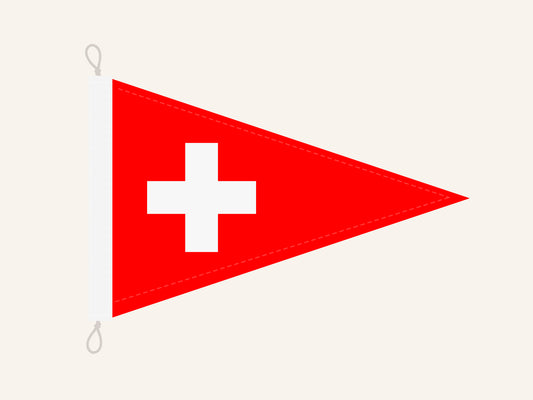 Swiss Cross Beach Flag - 12" x 18"