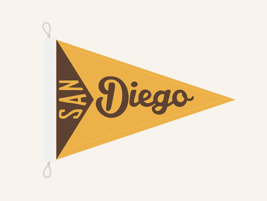 San Diego Flag - 12" x 18"